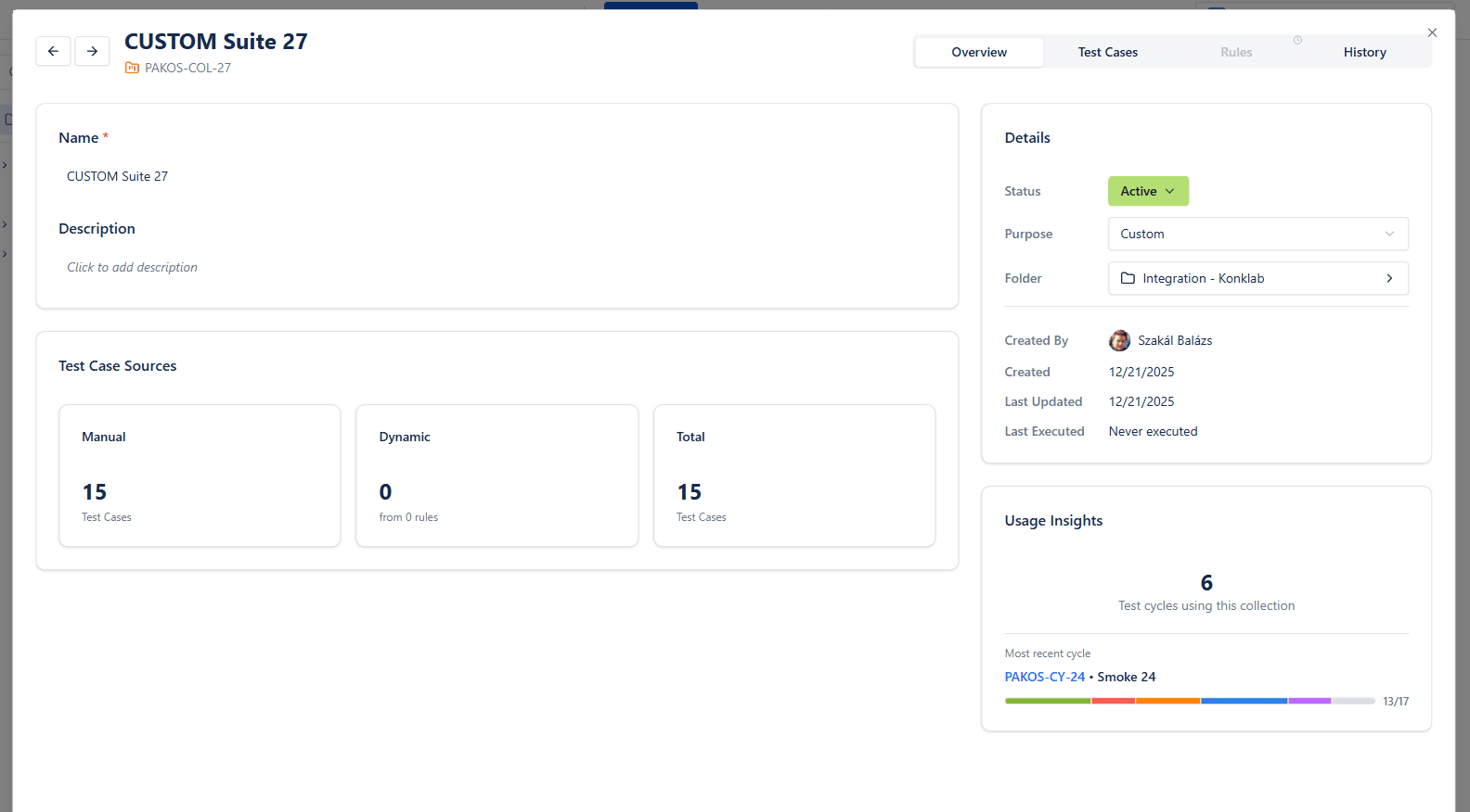 Smart Collections in BesTest