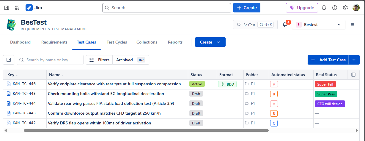 Custom fields as first-class columns in the catalogue - colored labels included